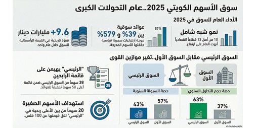 الأسهم الصغيرة والمتوسطة تتصدر مكاسب البورصة بعوائد بين 39% و579%