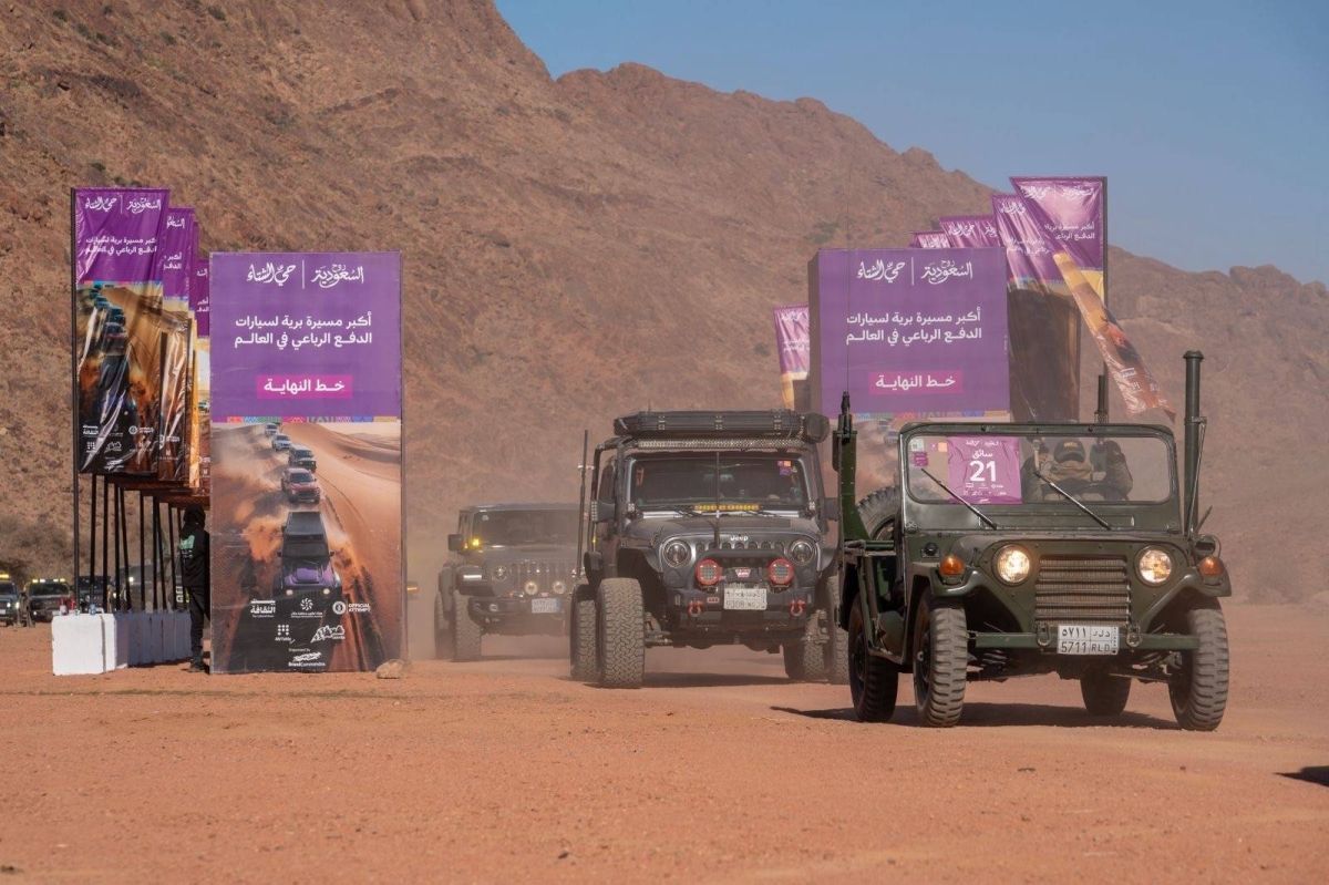 حائل تدخل موسوعة غينيس بأكبر مسيرة لسيارات الدفع الرباعي في العالم