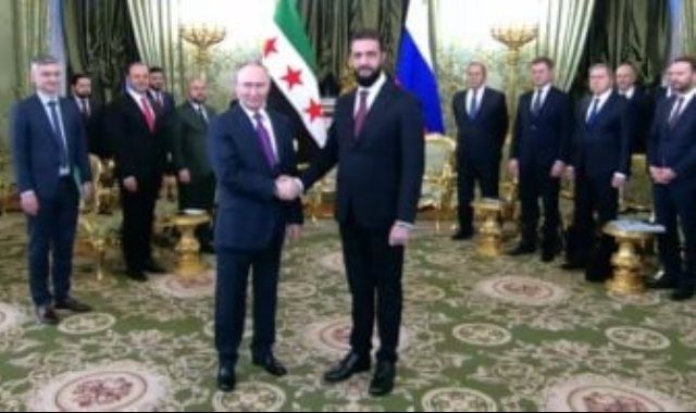 بوتين يشيد بدور الشرع فى استعادة وحدة سوريا ويؤكد دعم موسكو لإعادة الإعمار