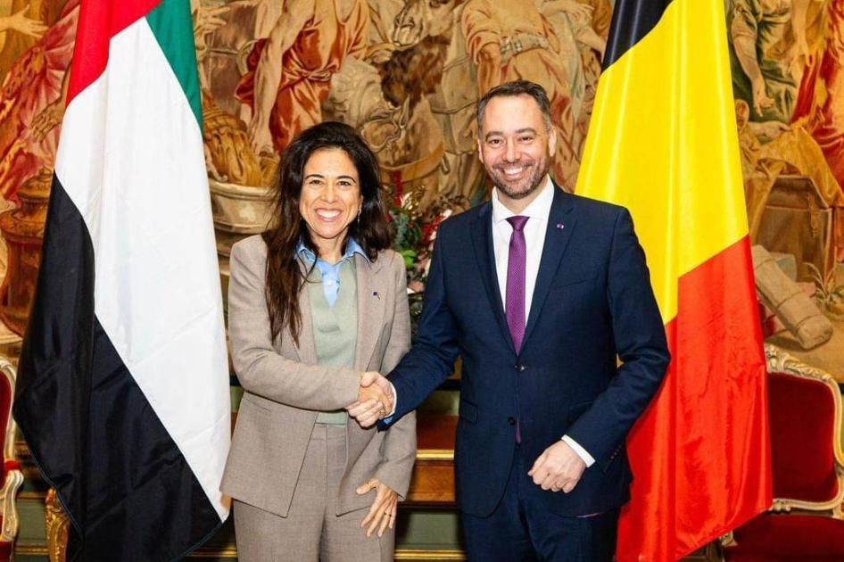 نائب رئيس الوزراء البلجيكي ولانا نسيبة يبحثان تعزيز علاقات البلدين