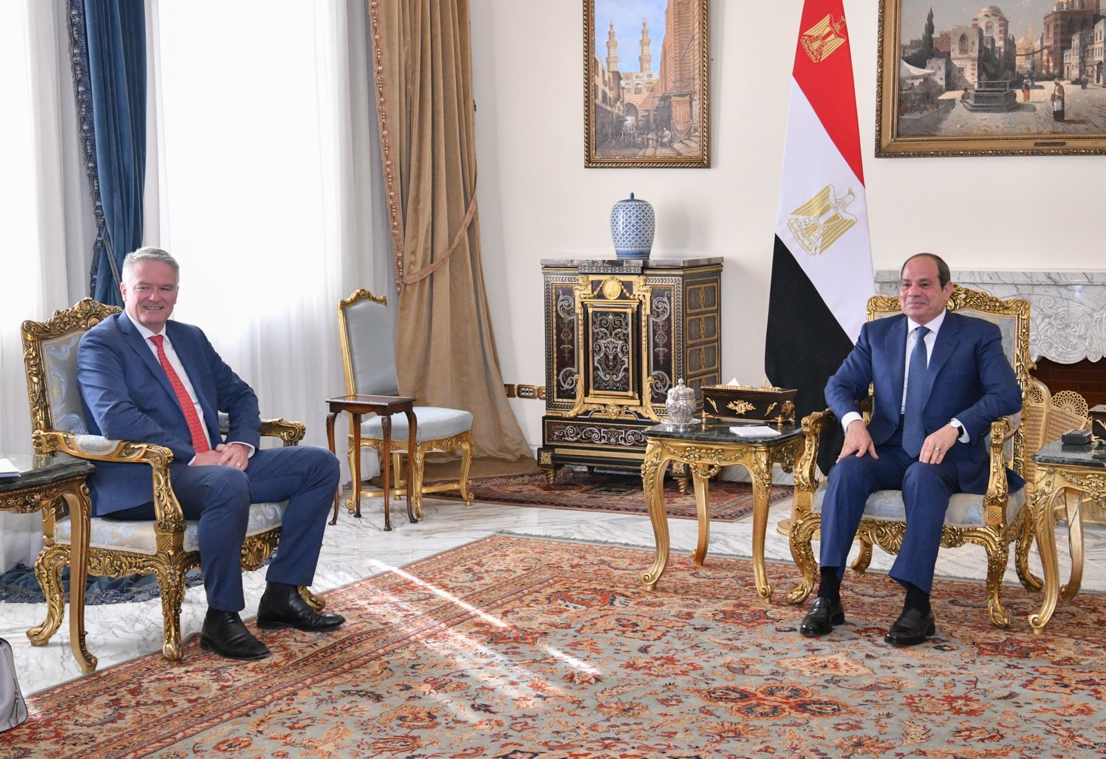 الرئيس السيسى يستقبل الأمين العام لمنظمة التعاون الاقتصادي والتنمية OECD (1)