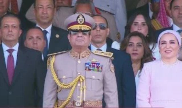 عرض عسكرى مهيب للطيران خلال افتتاح مقر القيادة الاستراتيجية بالعاصمة الجديدة