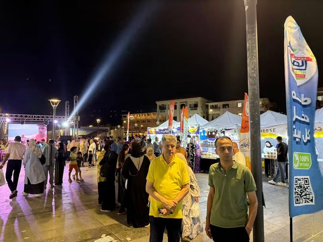 رئيس تجارية دمياط يتفقد مهرجان الجبنة ويشيد بالاقبال والمنتجات