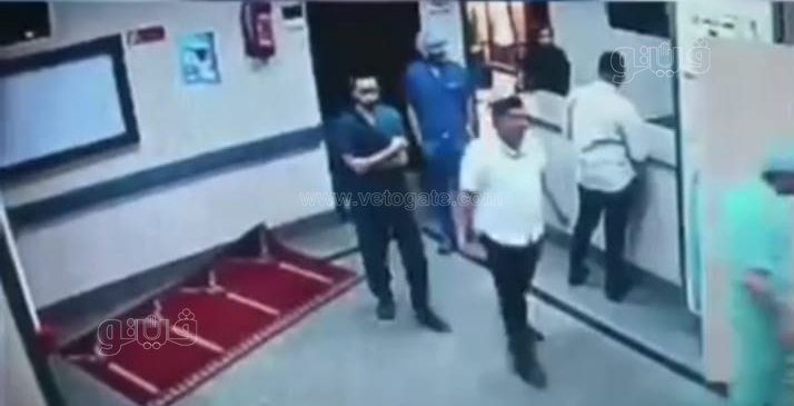 كاميرات المراقبة ترصد مشاجرة في جناح العمليات داخل مستشفى القلب الجامعي بأسيوط 