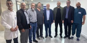 قيادة فصائل منظمة التحرير في لبنان تزور جرحى العدوان الإسرائيلي على مخيم عين الحلوة