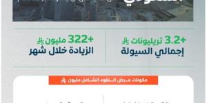 نمو السيولة في الاقتصاد السعودي 
بأكثر من 193 مليار ريال