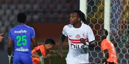 الدوري المصري، شيكو بانزا يتقدم بهدف الزمالك الأول أمام البنك الأهلي