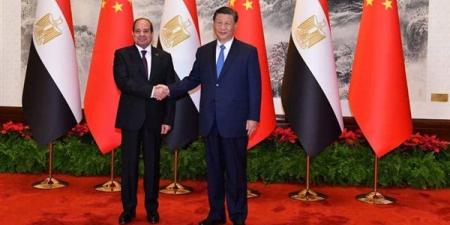السيسي و"شي" يبحثان اليوم تعزيز الشراكة الاستراتيجية المصرية الصينية