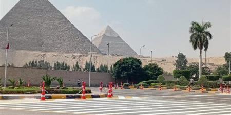 الجيزة تتجمل لاستقبال الرئيس الصيني بالمتحف الكبير والأهرامات (صور)