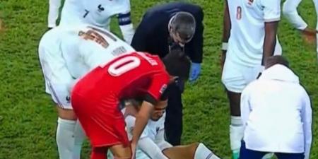 لحظة إصابة كيليان مبابي أمام تركيا بعد تسجيل هدف فرنسا