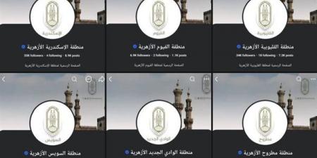 توثيق «الصفحات الرسمية للمناطق الأزهرية» على مواقع التواصل الاجتماعي