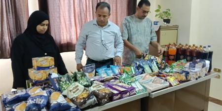 ضبط 220 قطعة شيكولاتة ومقرمشات فاسدة خلال حملة تموينية بالإسماعيلية