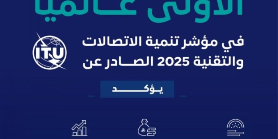 المملكة تحقق المركز الأول عالميا 
في مؤشر تنمية الاتصالات والتقنية 2025