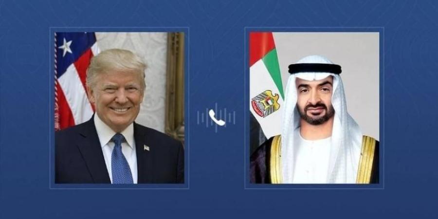 محمد بن زايد وترامب يبحثان العدوان الإيراني الإرهابي على الإمارات ودول المنطقة