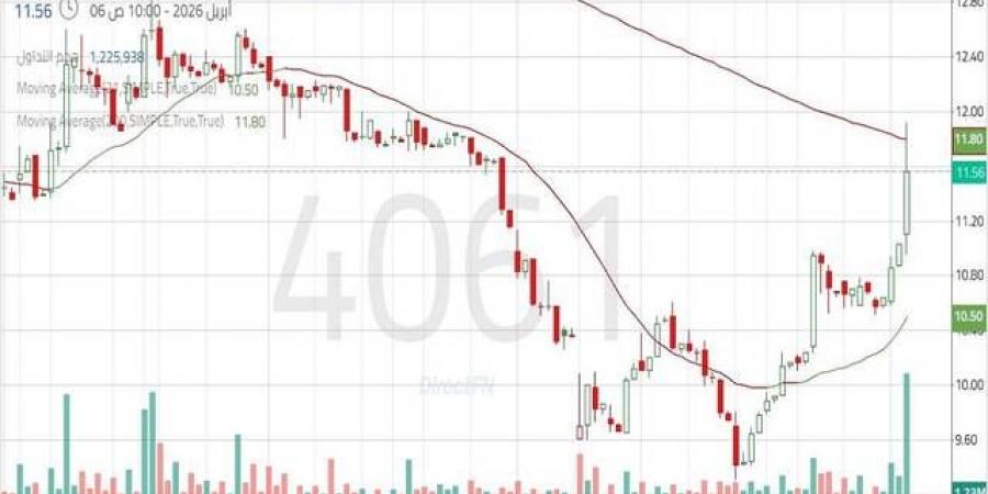 سهم
      "أنعام
      القابضة"
      يتحرك
      ضمن
      اتجاه
      هابط
      مع
      سيطرة
      القوة
      البيعية