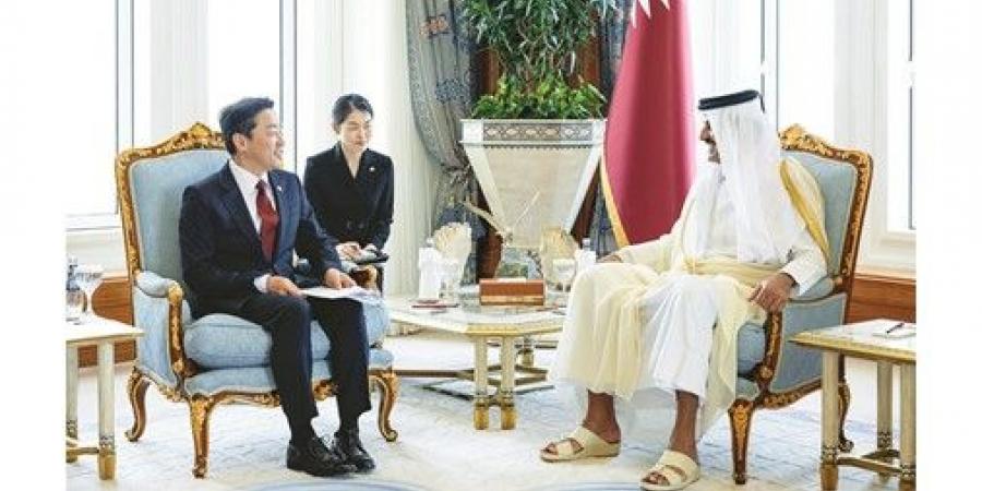 أمير
قطر
يتسلّم
رسالة
دعم
وتضامن
من
رئيس
كوريا
الجنوبية