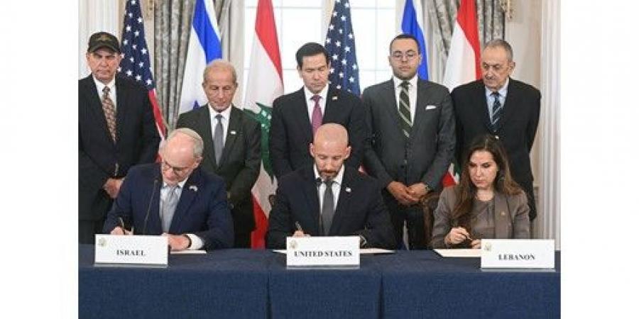 لبنان
وإسرائيل
توقّعان
اتفاق
«إطار
العمل
المشترك»
بحضور
وزير
الخارجية
الأميركي