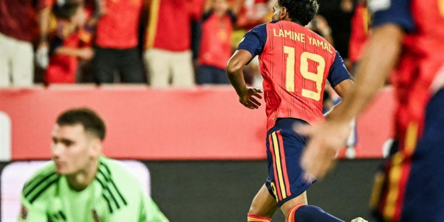 دوري الأمم الأوروبية، إسبانيا تتقدم على كرواتيا 2-1 في الشوط الأول