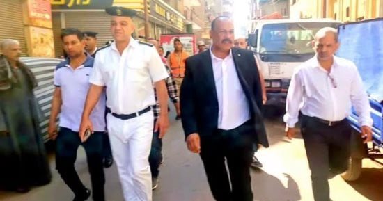 مصادرة مضبوطات متنوعة خلال حملة مكبرة لرفع الإشغالات بحى شرق سوهاج