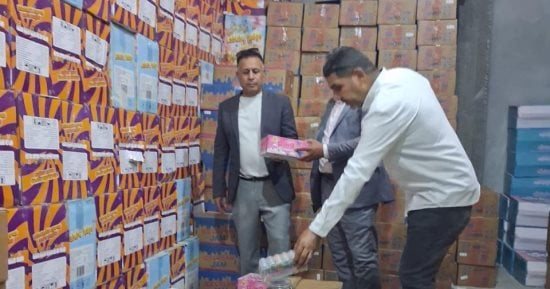 ضبط 4 ملايين قطعة حلوى أطفال مجهولة المصدر داخل مخزن بالإسماعيلية