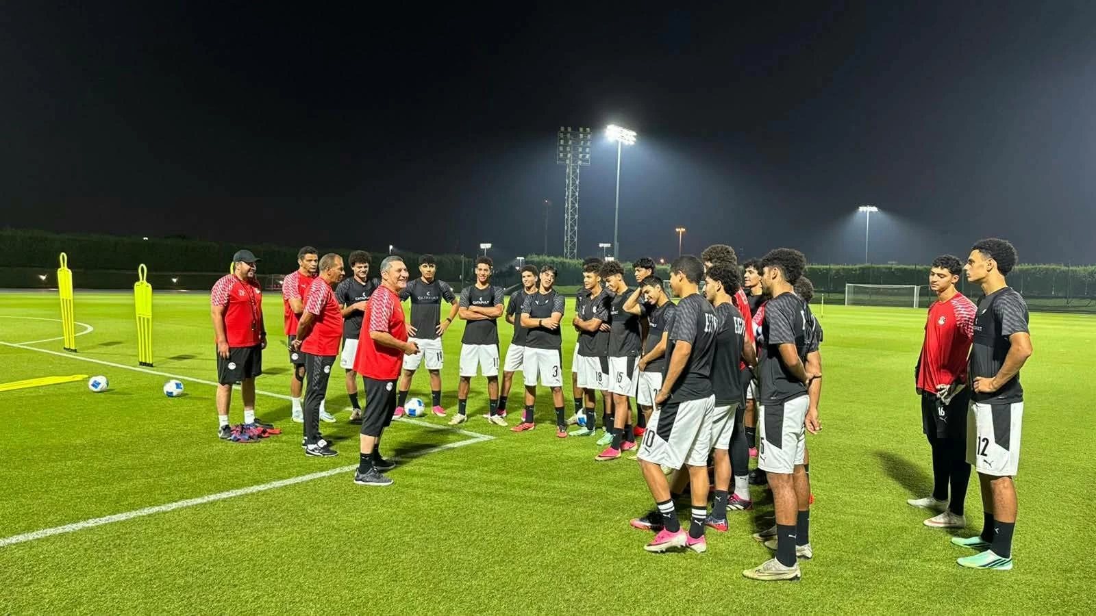 منتخب مصر للناشئين يستأنف تدريباته استعدادًا لمواجهة الصين في نصف نهائي كأس الخليج