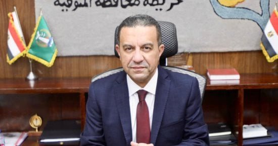محافظ المنوفية يوجه بإزالة الإشغالات بمزلقان العبد