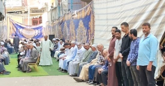 توافد أهالى البحيرة على عزاء مضيفة الطيران ضحية حادث مطار الرياض.. صور