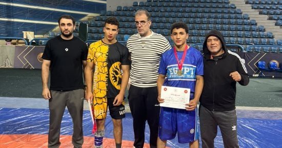 لاعبا كفر الشيخ يحصدان الميدالية الذهبية والفضية فى بطولة الجمهورية للمصارعة