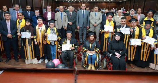 جامعة مدينة السادات تحتفى بخريجيها من ذوى الهمم