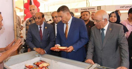 محافظ القليوبية يفتتح معرضا للسلع الغذائية بأسعار مخفضة فى الخانكة.. صور