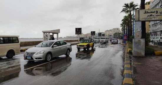 أمطار غزيرة وتقلبات جوية تضرب الإسكندرية.. والأجهزة التنفيذية ترفع جاهزيتها