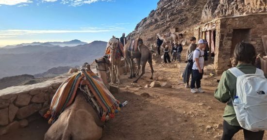 610 سائحين يزورون سانت كاترين وسط تزايد الحركة السياحية