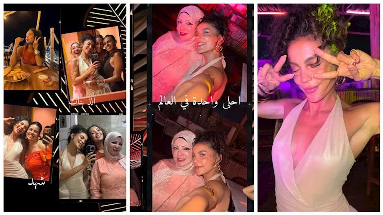 بالصور- زوجة هادي الباجوري تودع الصيف بهذه الطريقة