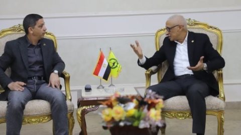 محافظ شمال سيناء يستقبل رئيس الجهاز المركزي للتعمير لمتابعة مشروعات التنمية