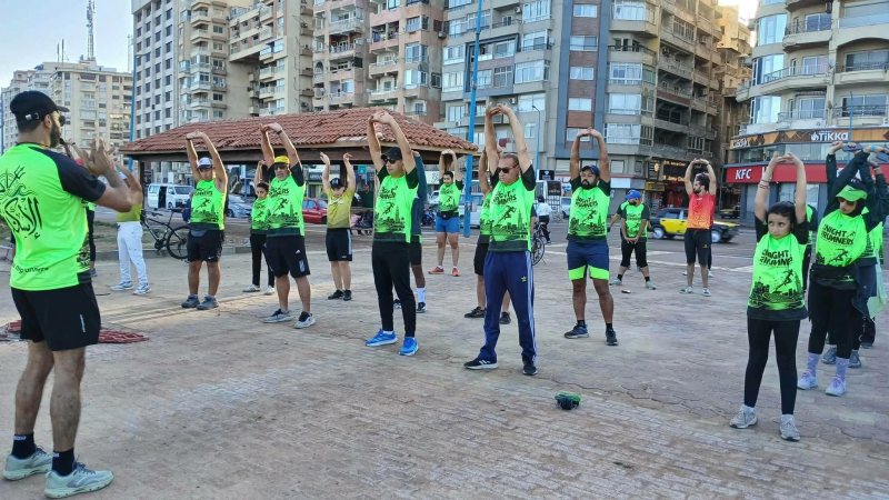 «1000 نقطة جرى» يواصل فعالياته على كورنيش الاسكندرية (صور)