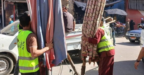 حملات مرافق مكبرة بحي غرب وشرق سوهاج لضبط الشارع وإزالة الإشغالات